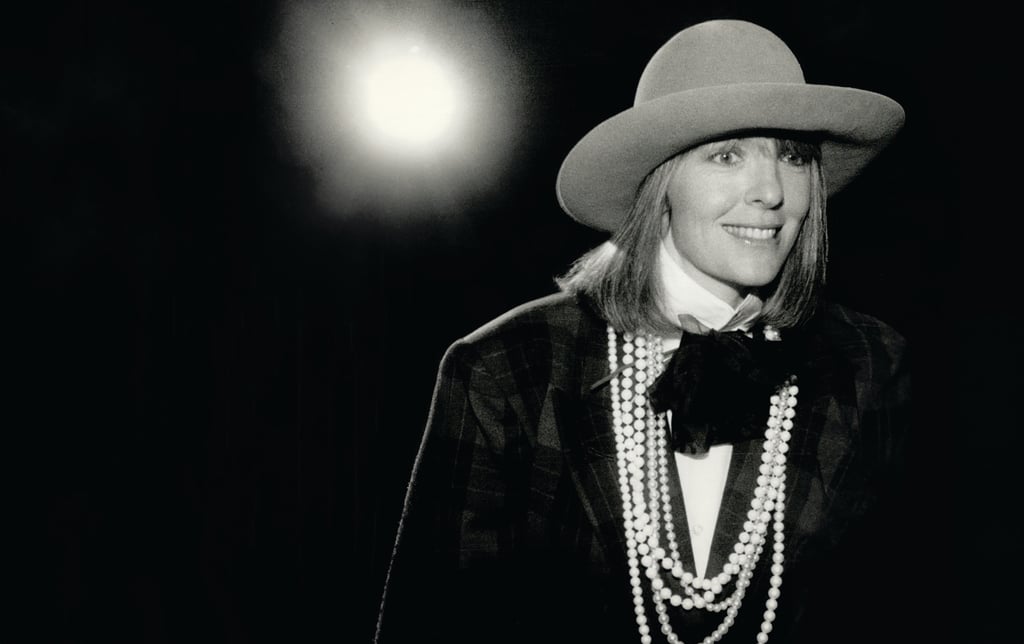 Le style surdimensionné et accrocheur de Diane Keaton. Photo : Getty Images