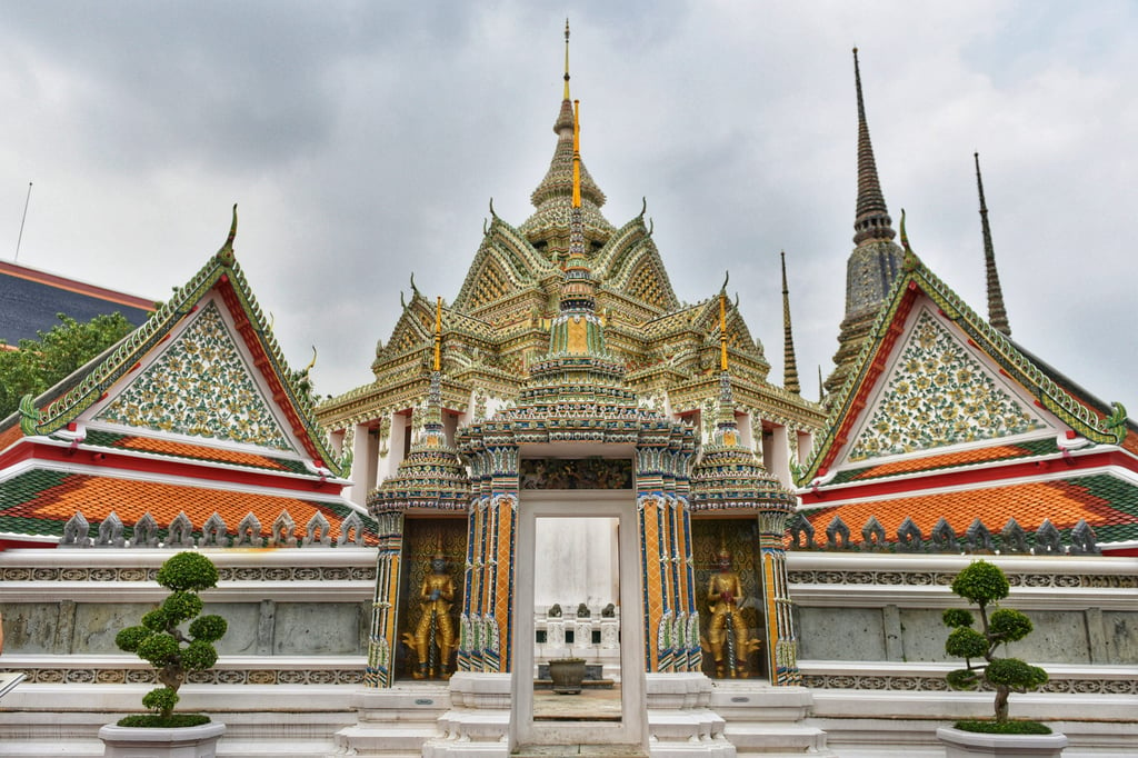 Wat Pho ou le Temple du Bouddha Couché à Bangkok. Photo : Document à distribuer