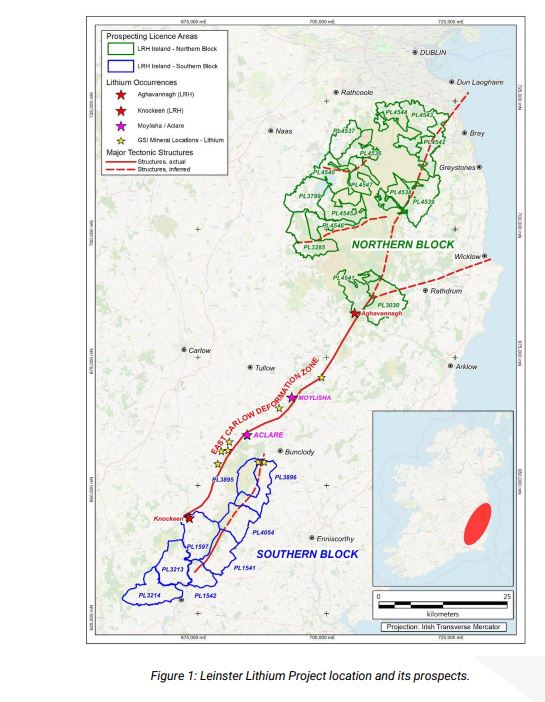 European Lithium finalise l’achat d’un projet irlandais avec des actions CRML ; nomme un expert en exploration